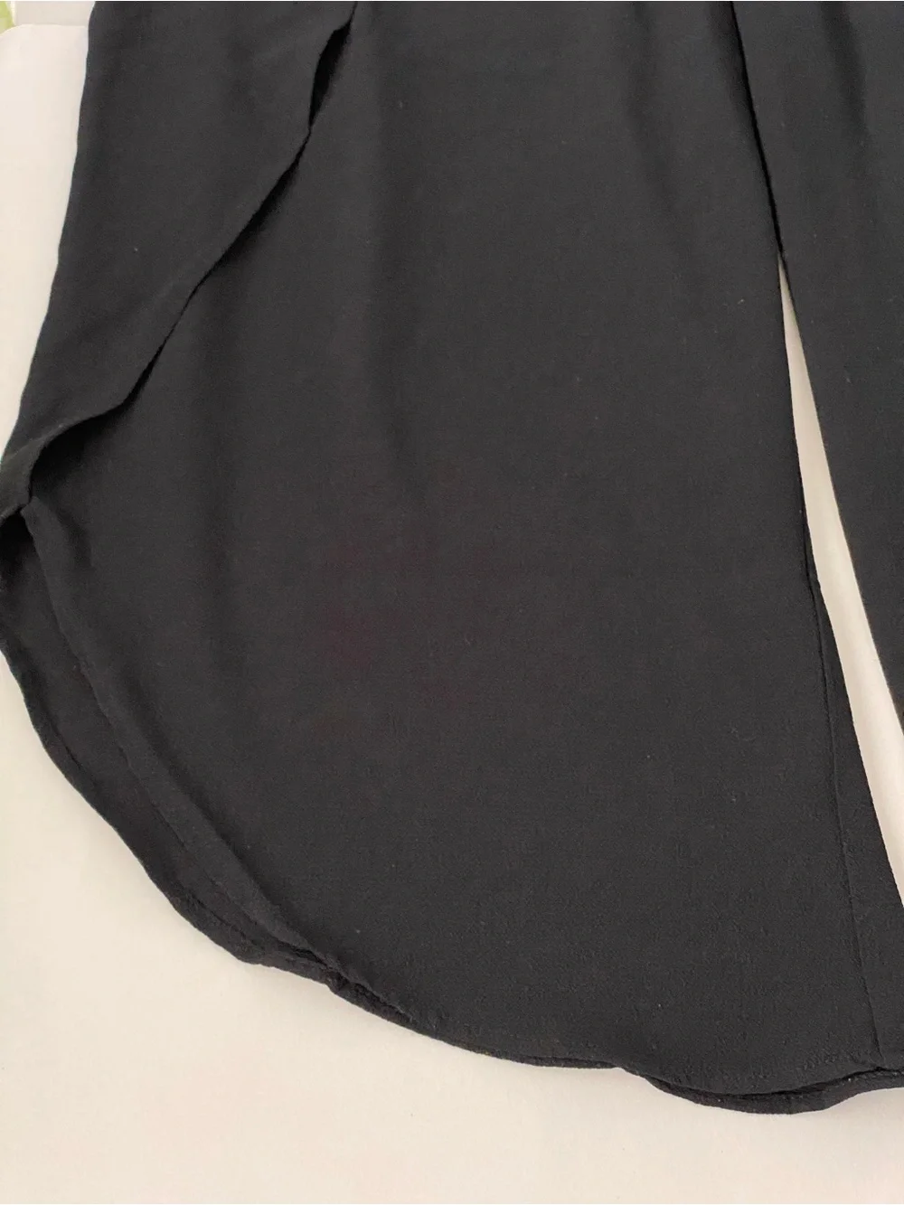 Cleo Black Elastic Waist Tulip Pants Size XL - Picture 5 of 12